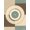 Beige Teal Brown, Pattern 5, variant on ODIKA Vinyl Classic Album Art Inspired Geometric Circle Contemporary Non-Slip Chair-Friendly for Dining Room, Basement, Large Office