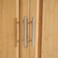 thumbnail image 5 of Christopher Knight Home Rolling Kitchen Cart with Stainless Steel Top, Drawer and Cabinet, Natural, 5 of 12