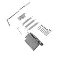 thumbnail image 1 of Guitar Tremolo Bridge Set, 6 String Electric Guitar Bridge Wide Application  For Replacement Silver, 1 of 8