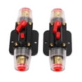 thumbnail image 3 of 12-24V Inline Circuit Breaker With Manual Reset Fuse Holder For Car Boat Audio System, 3 of 8