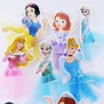 thumbnail image 4 of 1/2/5/10 piezas de decoraciones para tartas de Disney Princess Frozen Blancanieves Sofía niña cumpleaños baby shower cupcakes Toppers boda pastel bandera, 4 of 5