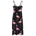 thumbnail image 5 of Flamingo Pattern Sleeveless Dress Women's Luxury Party Dress Birthday Dresses for Women, 5 of 7
