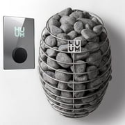 HUUM Drop 7.5kW Sauna Heater with UKU Wi-Fi in Mirror (Sauna Stones Included)