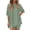Mint Green women's 2 piece shorts set a1, variant on Cagogo Women's 2 Piece Shorts Set Casual Summer Cruise Outfits Loose Round Neck Short Sleeve Tops Comfy Pants Matching Lounge Sets Airport Travel Clothes, Pink M