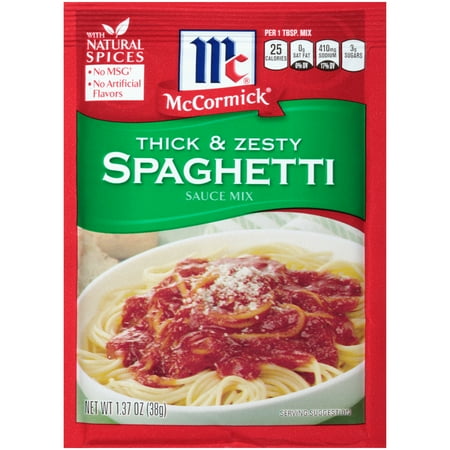 (3 Pack) McCormick Thick And Zesty Spaghetti Sauce Mix, 1.37 oz