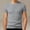 Gray, variant on COSFO T Shirts for Man Summer Short Sleeve Knit Shirt Slim Fit Solid Crew Neck Casual Shirts for Men L