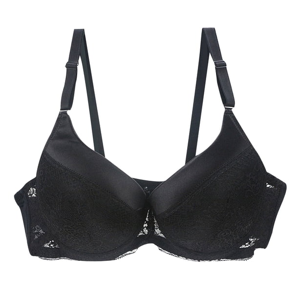 Mujeres $15 o menos | Sujetadores de encaje sexys Sentuca para mujer, con fruncido, talla grande, tipo camiseta, ropa interior hueca