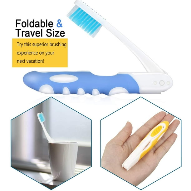 Trousse de voyage brosse à dents pliante + dentifrice