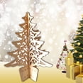 thumbnail image 4 of Gymnture christmas Unfinished Wood Xmas Tree Figurine - DIY Centerpiece, 4 of 10