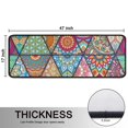 thumbnail image 5 of Kitchen Rugs Sets Of 2,Multicolor Ethnic Geometric Pattern Anti Fatigue Kitchen Mat Rugs Non Slip Washable,Decorative Kitchen Floor Mats for Kitchen,Sink,Laundry,17"x47"+17"x47", 5 of 5