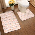 thumbnail image 2 of Xecao Cute Ducks In Hats 2-Piece Vintage Seamless Anti-Skid Mat Set, featuring a stylish pattern for a safe and elegant toilet rug experience, 2 of 6