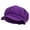 Purple, variant on Brazillian Carnival Bird Embroidered Cotton Elastic Big Size Newsboy Cap - Purple 2XL-3XL
