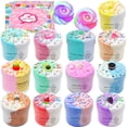 thumbnail image 1 of Mantequilla Slime Kit GHFEOOHN Unicorn de doble color, paquete de 13, 1 of 6