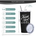 thumbnail image 2 of Employee Appreciation Gifts 20oz Tumbler, Thank You Gifts for Men, Appreciation Gift for Coworker, Gift for Male Employees, Thank You tumbler for Volunteer Teacher Nurse, 2 of 4