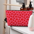 thumbnail image 5 of Picia Love Heart Printed Leather Travel Toiletry Bag,Cosmetic Organizer, Makeup Travel Bag, Durable Travel Pouch, Compact Toiletry Bag, Travel Accessories, 5 of 6