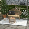 thumbnail image 2 of Jordan Manufacturing 17" x 17" Sorvino Ash Dark Gray Solid Square Outdoor Throw Pillow with 3 Coconut Buttons (2 Pack), 2 of 10