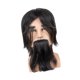thumbnail image 5 of Cabeza de maniquí masculino de cabello humano real para peluquerías y peluquerías. Estilo D, 5 of 9