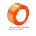 thumbnail image 2 of MEIBUTYUP 1Pack Ribbons for Crafts Orange Satin for Wedding Decoration, 2 of 8