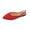 Red, variant on Women's Shoes Pointed Toe Casual Slingback Flat Mules Buckle Strap Slide Summer Slippers