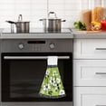 thumbnail image 4 of Yayeee Kitchen Hanging Hand Towels Set of 2 with Loop Bathroom Absorbent Tie Towel, Retro Floral, 4 of 7