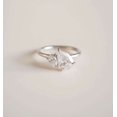thumbnail image 2 of Jewelerix Elegant Pear Cut Toi et Moi Ring, Vermeil 10K White Gold Ring, Double Stone Engagement Jewelry, Best for Christmas Gift, 2 of 4