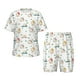 thumbnail image 1 of Balery Cartoon House Conjunto de Pijama Infantil de Manga Corta con Estampado – Ropa de Dormir de Algodón Suave-4X-Large, 1 of 6