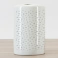 thumbnail image 3 of Money Ceramic Toothbrush Holder, Cryptocurrency Themed Pattern Banking Business Blockchain Exchange and Finance, Decorative Versatile Countertop for Bathroom, 4.5" X 2.7", Black and White, 3 of 4