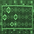 thumbnail image 1 of Ahgly Company Indoor Square Oriental Emerald Green Traditional Area Rugs, 7' Square, 1 of 4