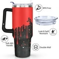 thumbnail image 3 of Halloween Pumpkin 40 oz Coffee Tumbler with Handle Double Wall Travel Cups Decorative Tumbler for Home Office Supplies Birthday Christmas, 3 of 7