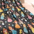 thumbnail image 3 of Black Princess Castle Pattern Blanket,Comfortable Soft Flannel Throw Blanket,All Season,Warm Lightweight Blankets for Sofa Bed Couch Living Room Chair,60"x80", 3 of 4