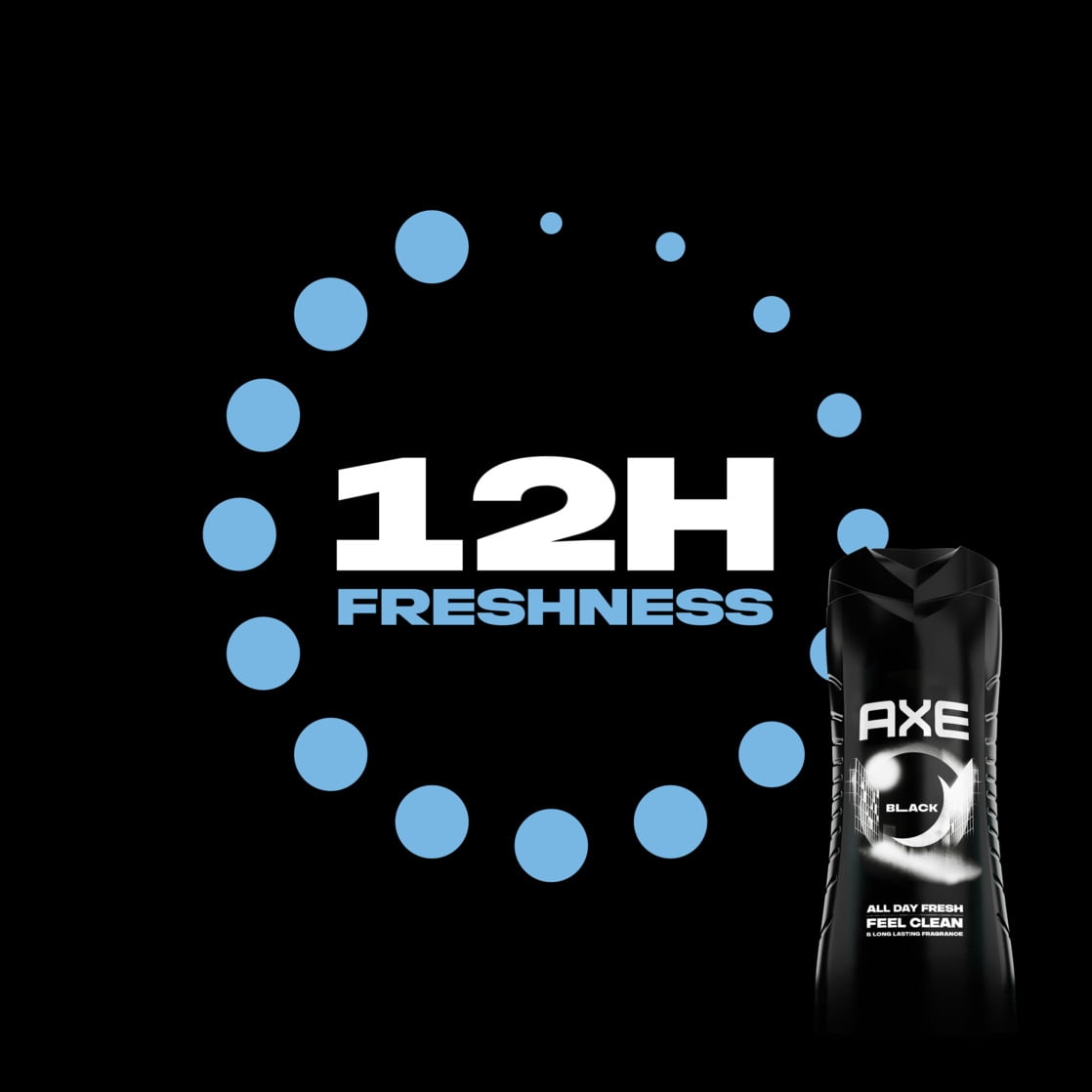 AXE Black Regimen x Fifa World Cup Body Care Gift Set with Body Wash, Deodorant Spray, Antiperspirant Stick & Shower Tool + Socks, 4 Count