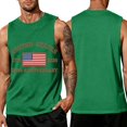thumbnail image 2 of Patriotic Shirts Men USA Flag Sleeveless Crew Neck Tees Memorial Day Independence Day Classic T-Shirts, L, 2 of 4