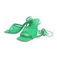 thumbnail image 2 of Gifts for Mom,AXXD Women's Shoes Comfortable Flip-Flops Sandals With A Buckle And Low Wedge Heel Slippers for Easter Day Green 6.5, 2 of 3