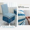 thumbnail image 4 of EUDIDV Comfortable Relaxing Cushion Modern Easy Thickened Chair Cover Seersucker Chair Cover Home Elastic Dining Chair Cover Lace Skirt Supportive Seat, 4 of 6