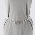 thumbnail image 2 of Unique Bargains 1 Pc Waist Chain Fashion Spring Design Adjustable Waist Cord for Women Silver Tone, 2 of 6