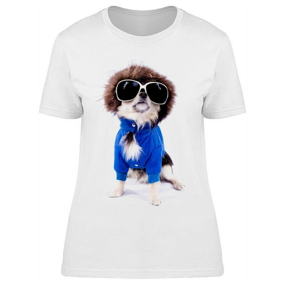 Cool Chihuahua With Glasses T-Shirt Women -Image by Shutterstock, Female 3X-Large