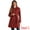 Dark Red, variant on DARING DIVA Women's Double Breasted Slant Pocket Button Down Belted Coats Dark Red S