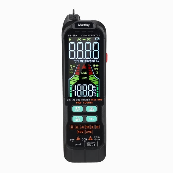 Mastfuyi FY158A Digital Intelligent Multimeter, Fully Automatic Portable Multimeter, Digital Display Multimeter