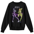 thumbnail image 5 of Jojo's Bizarre Adventures Purple Haze & Fugo Crew Neck Long Sleeve Adult Black Sweatshirt-3XL, 5 of 7