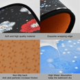 thumbnail image 2 of 2-Piece Kitchen Mat Set Non Slip Washable Floor Mats Decorative Rugs for Kitchen Sink Laundry White Flowers and Blue Dots, 2 of 7