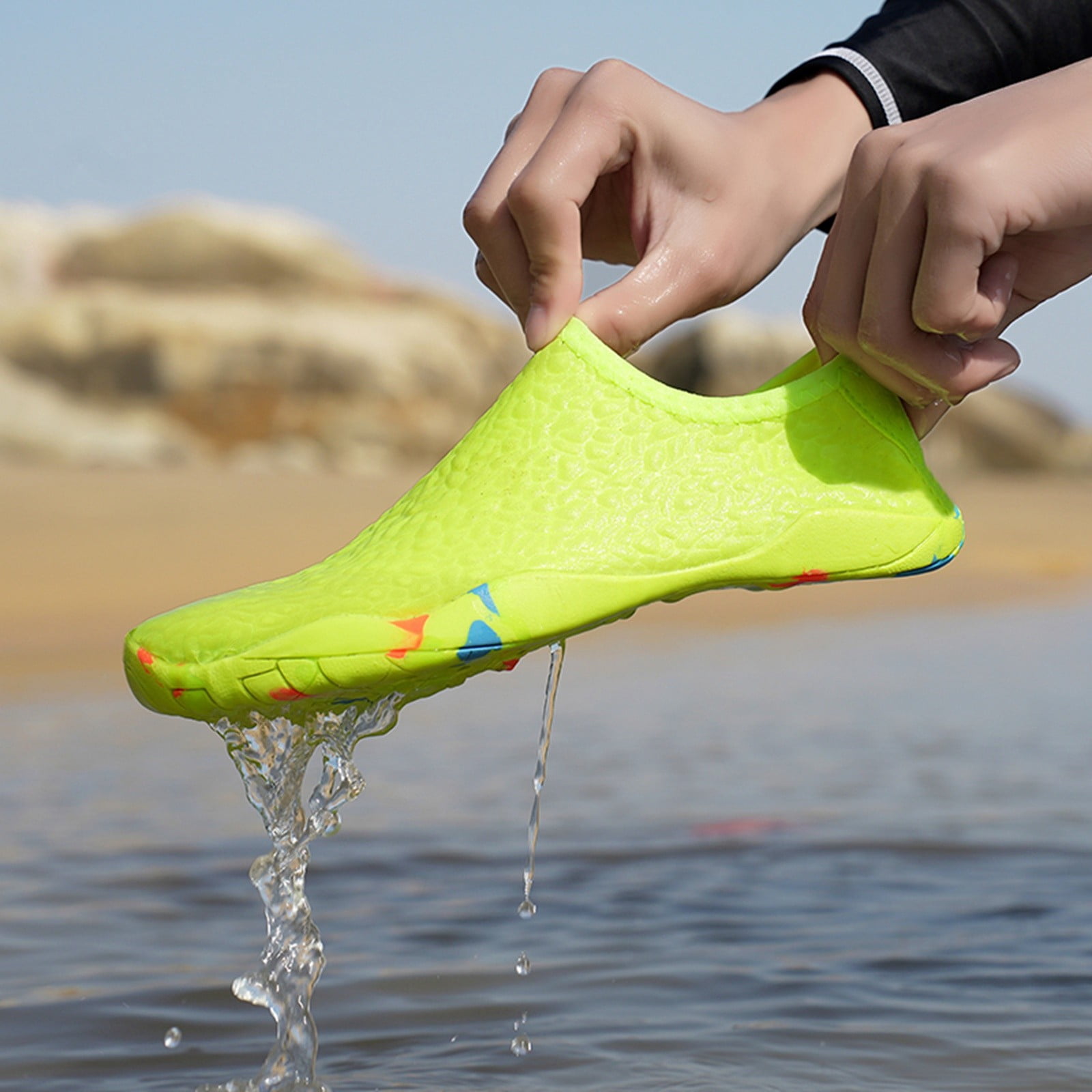 Win s Way Women's Barefoot Sneakers, Quick-Dry Mesh Upper Water Shoes for Hiking Walking Beach