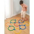 thumbnail image 6 of Hopscotch Ring Set 10 15 inch Diameter with Connectors, Outdoor Backyard Game for Kids, Agility Rings with Storage Bag, Boys Girls Gift, 6 of 9