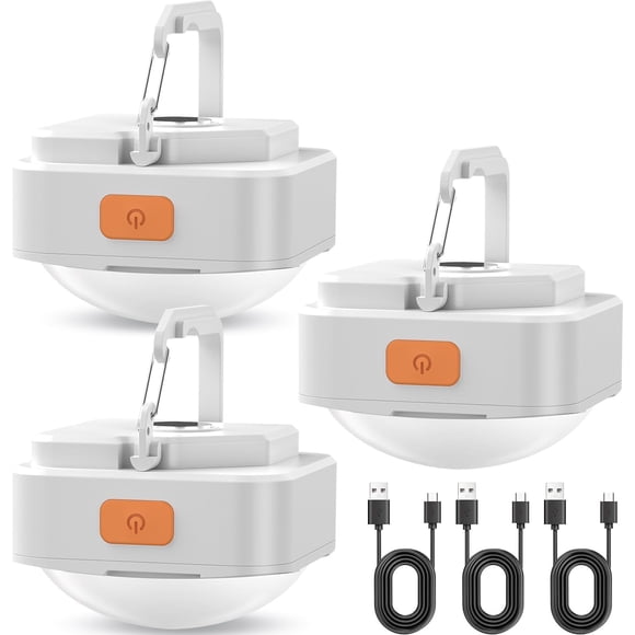 Juego de 3 Faroles Recargables FLY2SKY para Camping de 510 Lúmenes