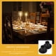 thumbnail image 2 of GOOHOCHY 2 portavelas cónicos negros, pequeños portavelas de hierro, candelabros negros retro, 2 of 8