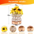 thumbnail image 2 of Sunflower Lantern, Rechargeable Cordless Touch Desk Lamp, 3-color Unlimited Dimmable Nightlight, Holiday Restaurant Bedroom Bar Coffee Shop Women's Mom Birthday Gift, 2 of 6