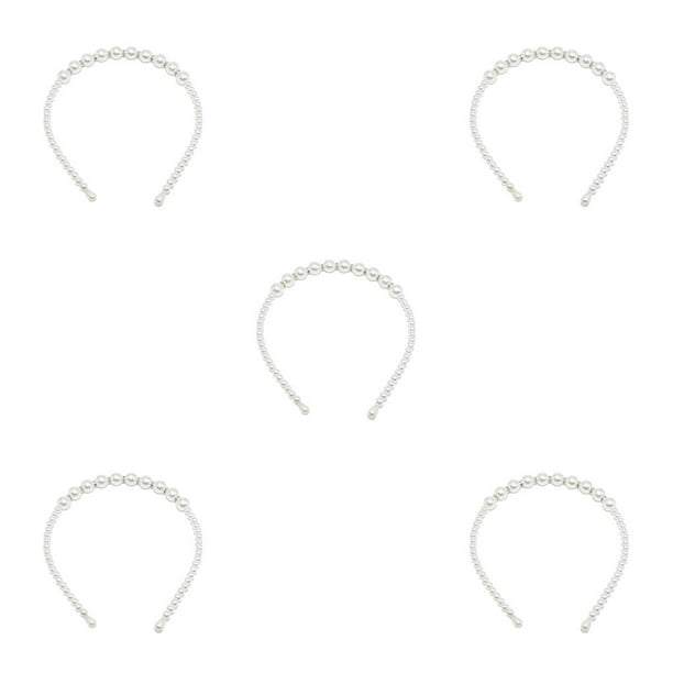Diadema Ajustable Qarigey Exquisita Perla Universal Chic Blanco CBP370506