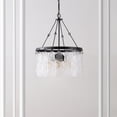 thumbnail image 6 of SAFAVIEH Selene 4-Light Farmhouse Black Iron Chandelier, 6 of 8