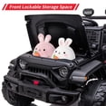 thumbnail image 4 of Shininglove Kids Battery Powered 2 Seats 24V Ride on Car with Remote Control Car Powerful off-Road Vehicles, Black, 4 of 7