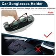 thumbnail image 4 of Estuche para Gafas de Sol Unique Bargains para Peugeot 308 14-24 Soporte de Gafas Caja de Almacenamiento Plástico ABS Gris 1 Juego, 4 of 7