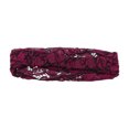 thumbnail image 5 of Unique Bargains 1 Pc Headband Lace Hollow Wide Hairband for Women Wine Red, 5 of 5